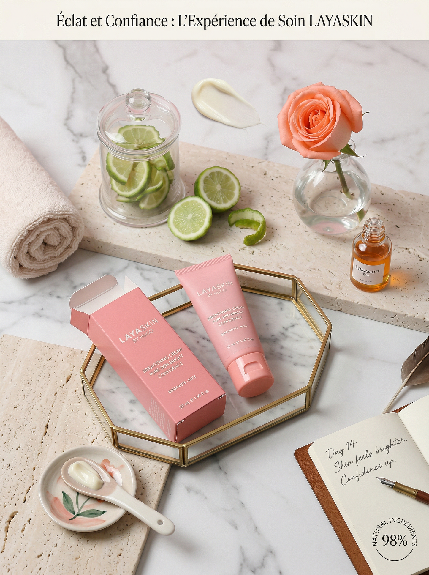 Crème Hydratante - Anti-Taches Éclaircissante